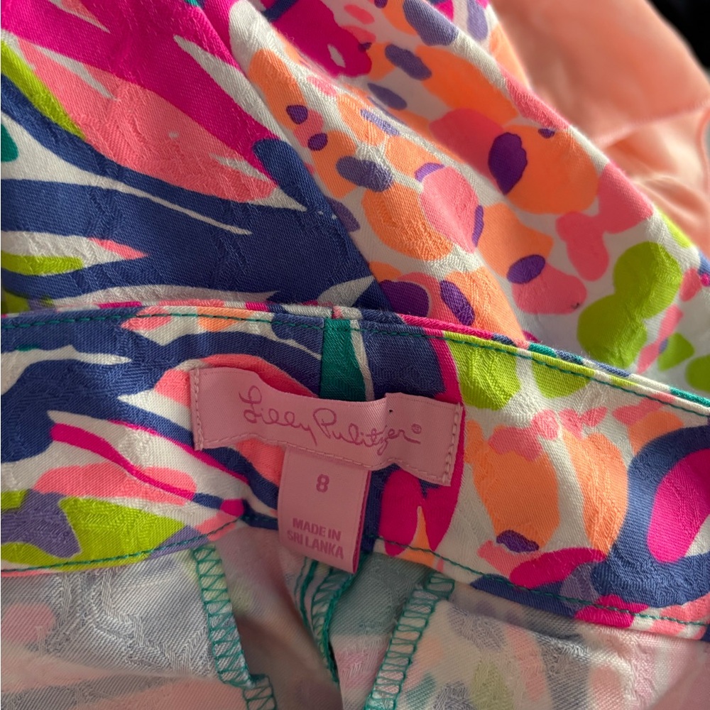 Lilly Pulitzer Kelly Skinny Ankle Pant in Agate Green Safari 8 - Picture 7 of 7